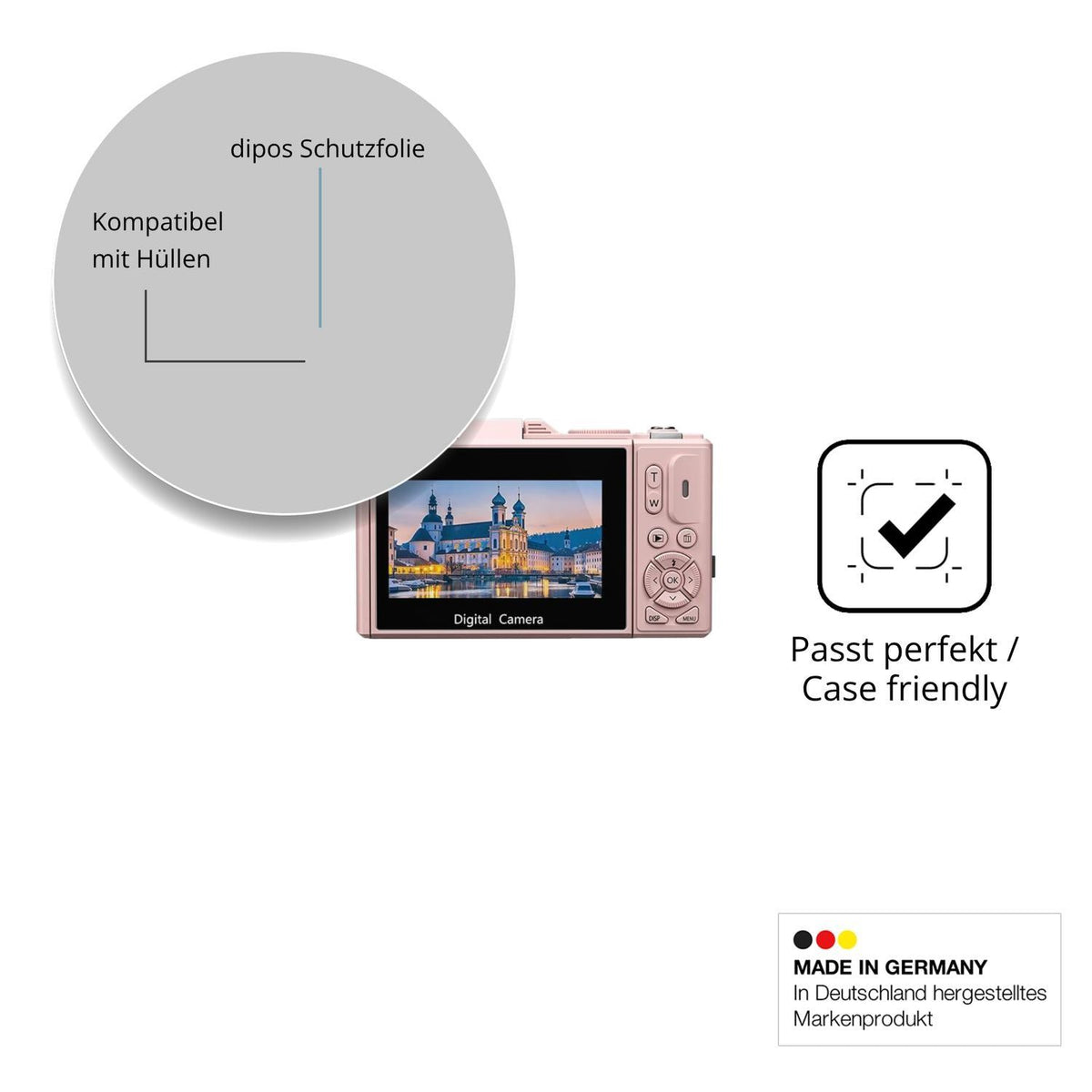 4x Schutzfolie klar für H-Bocam W08 Display-Schutz (6)
