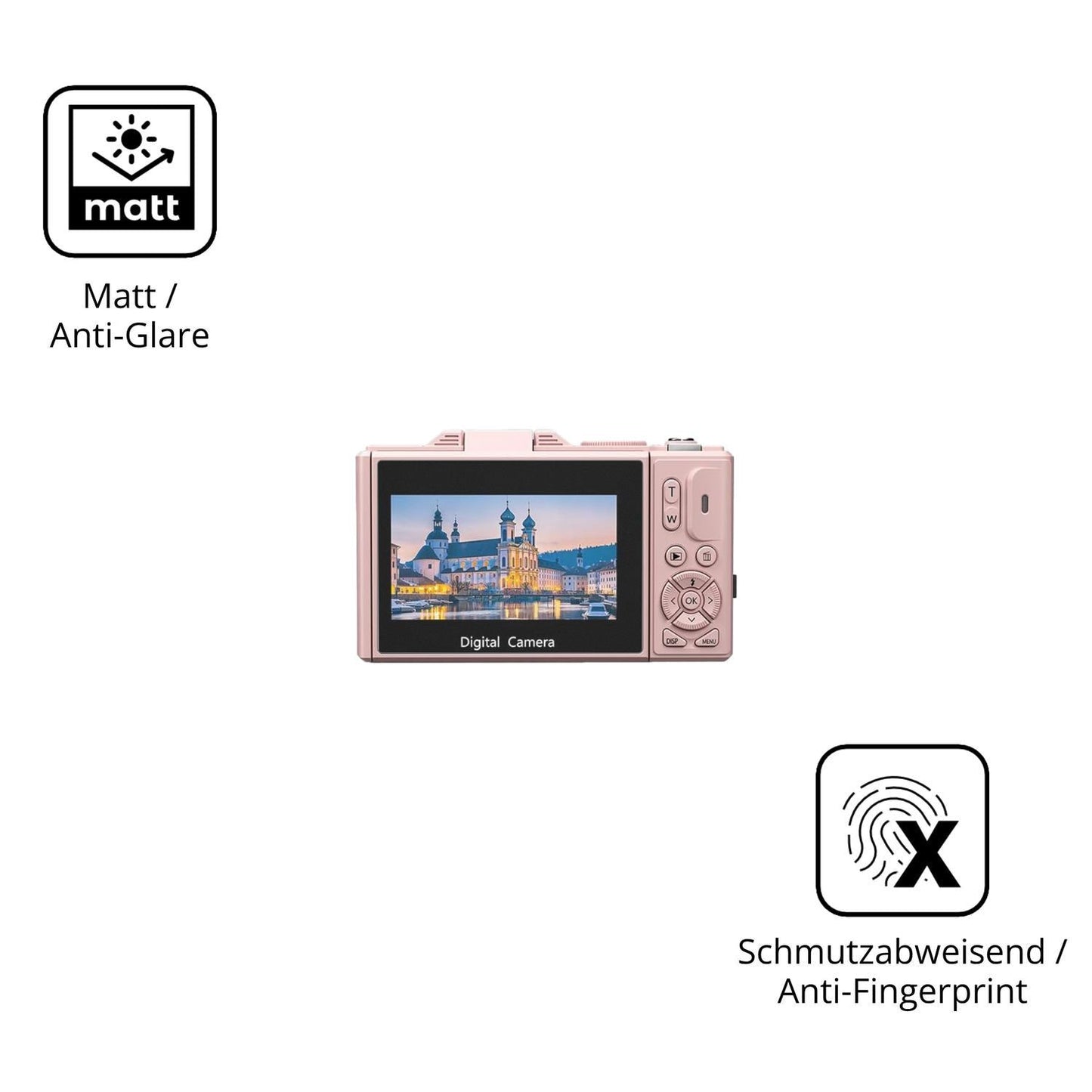4x Schutzfolie matt für H-Bocam W08 Display-Schutz (5)