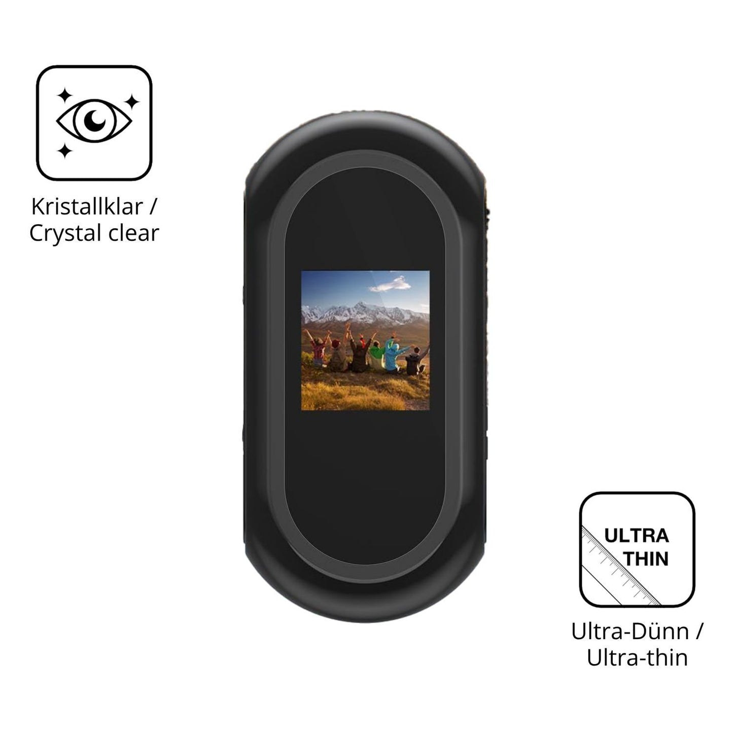 4x Schutzfolie klar für Kaelera Mini Action Cam 2K (5)