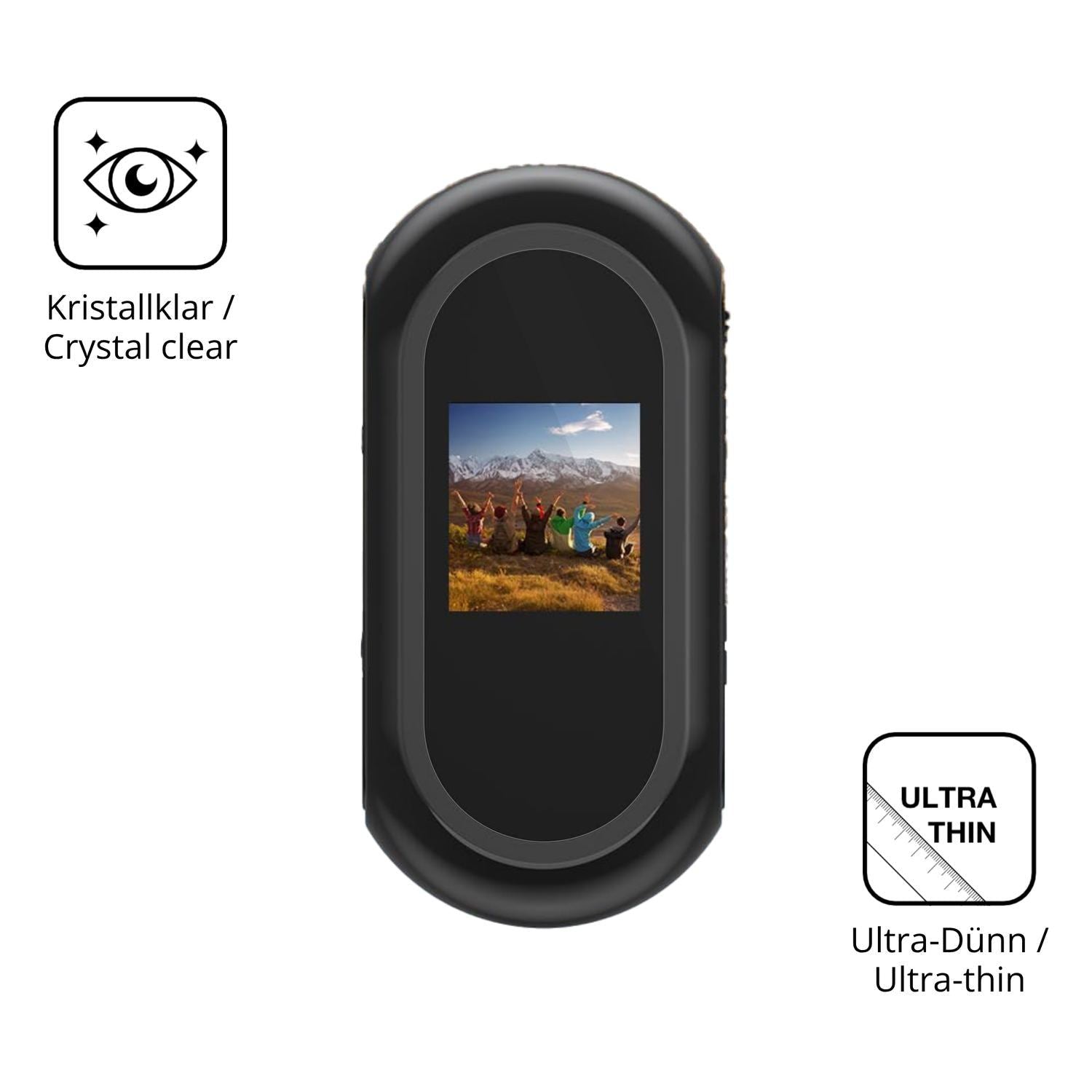 4x Schutzfolie klar für Kaelera Mini Action Cam 2K (5)