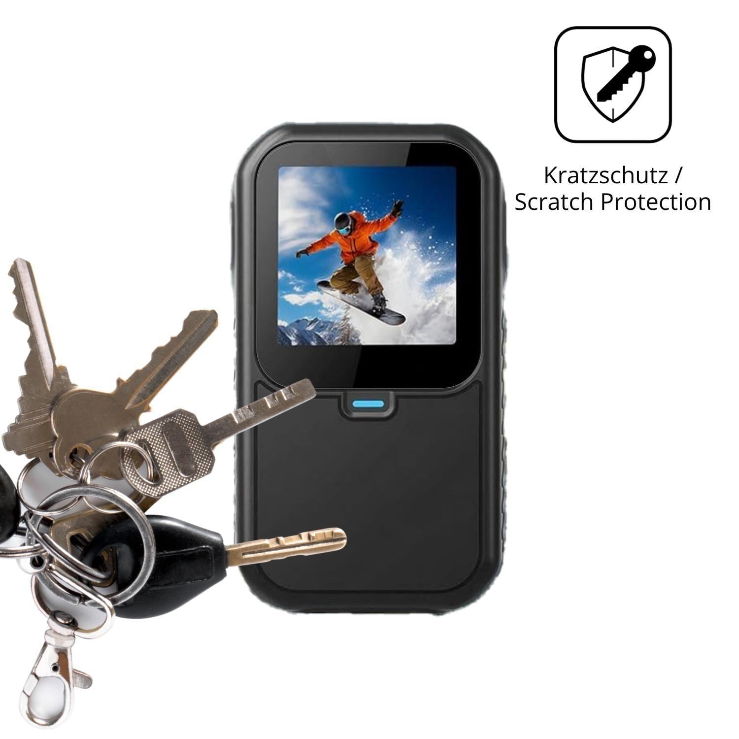 4x Schutzfolie klar für UtaUla Mini Action Cam 5K  (4)