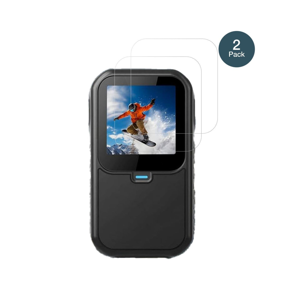 2x 9H Schutzfolie für UtaUla Mini Action Cam 5K Pa (2)