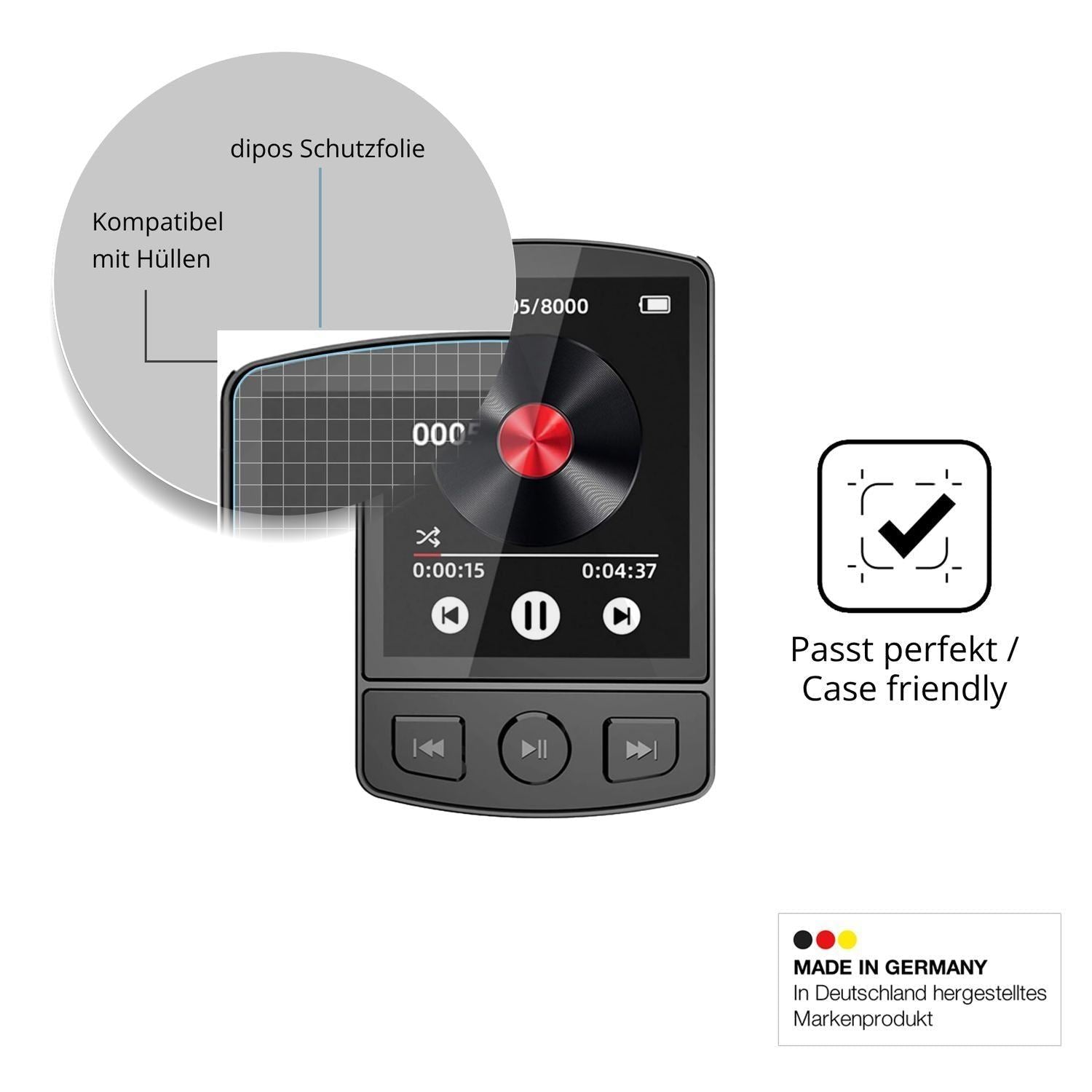 4x Schutzfolie klar für GOMETY WMM207-MP3 Display- (6)