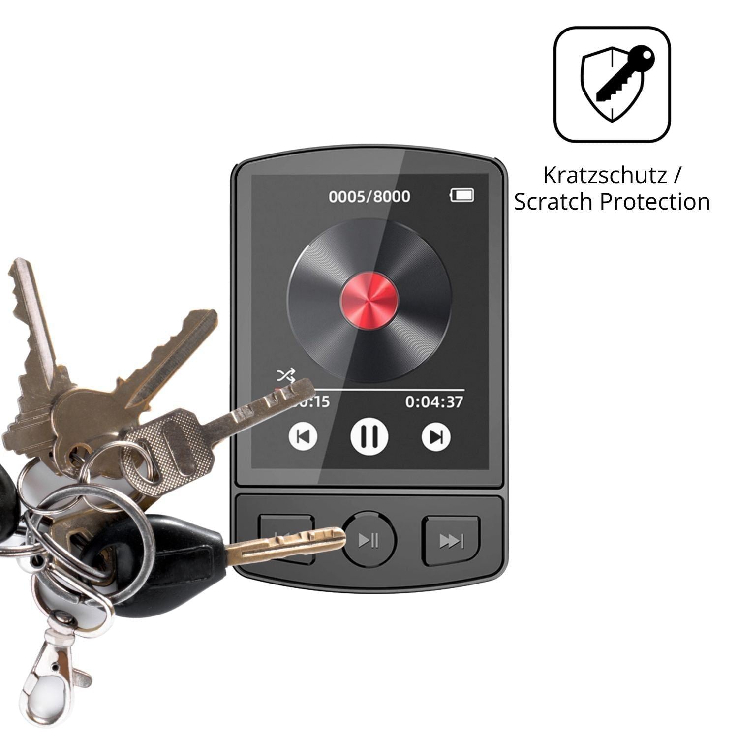 4x Schutzfolie matt für GOMETY WMM207-MP3 Display- (4)