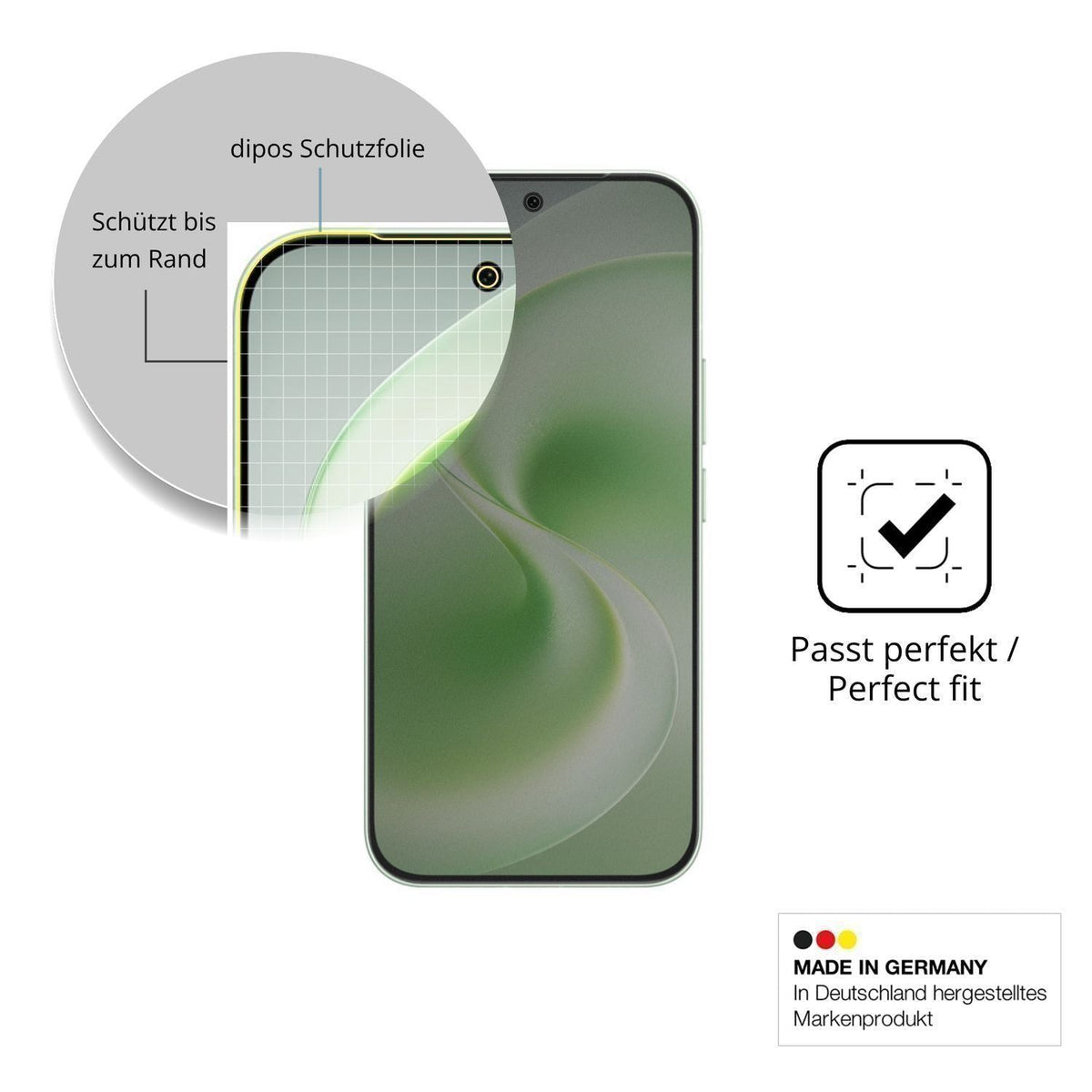 Blickschutzfolie für Vivo S60 Vitality matt Schutz (4)