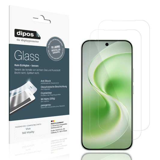 2x 9H Schutzfolie für Vivo S60 Vitality Panzerfoli (1)