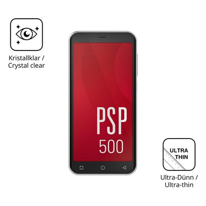 4x Schutzfolie klar für Peaq PSP 500 Display-Schut (5)