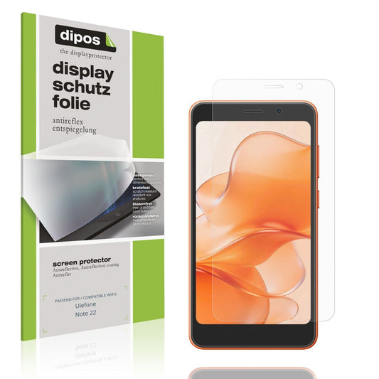 4x Schutzfolie matt für Ulefone Note 22 Display-Sc (1)