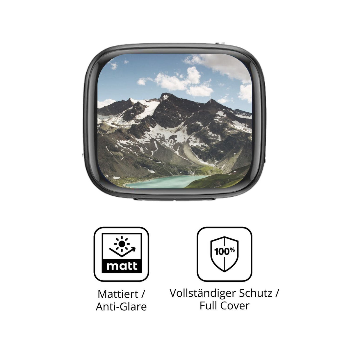 2x Full Cover Schutzfolie matt für Quican GTX20 (5)