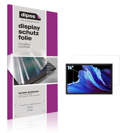 2x Schutzfolie klar für Byxsb G140L Display-Schutz (1)
