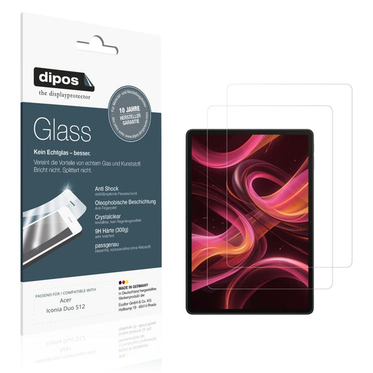 2x 9H Schutzfolie für Acer Iconia Duo S12 Panzerfo (1)