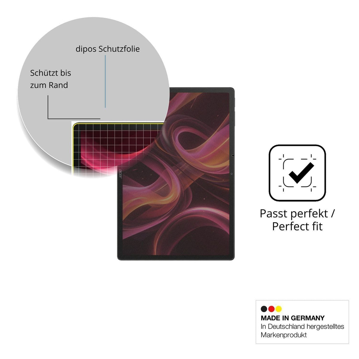 Blickschutzfolie für Acer Iconia Duo S14 matt Schu (4)