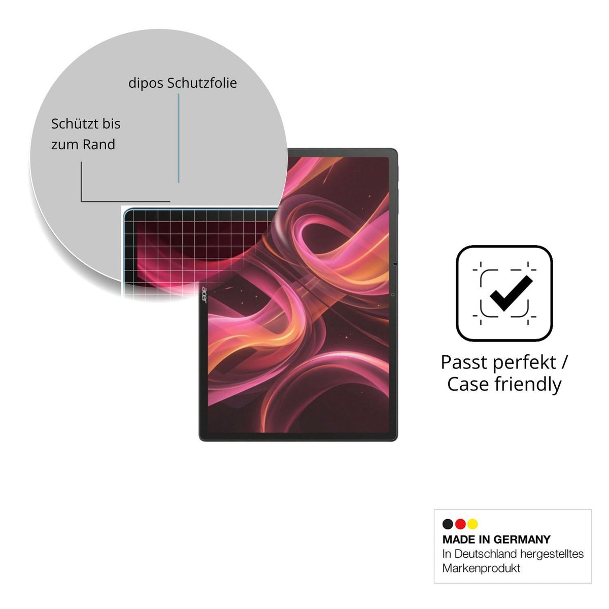 2x 9H Schutzfolie matt für Acer Iconia Duo S14 Pan (6)