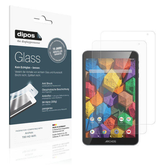 2x 9H Schutzfolie matt für Archos T80 HD WiFi Panz (1)