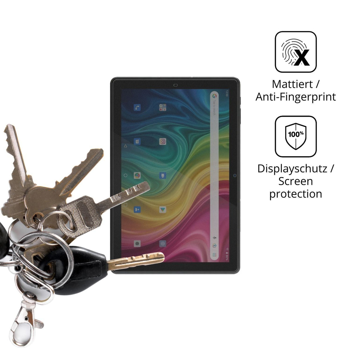 Blickschutzfolie für Archos T101 HD2 4G matt Schut (3)