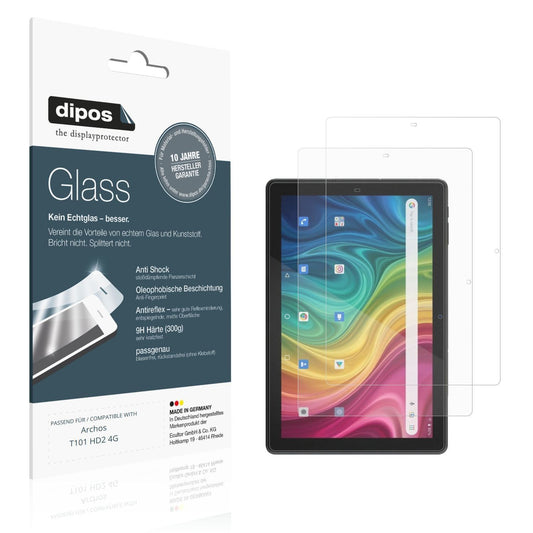 2x 9H Schutzfolie matt für Archos T101 HD2 4G Panz (1)