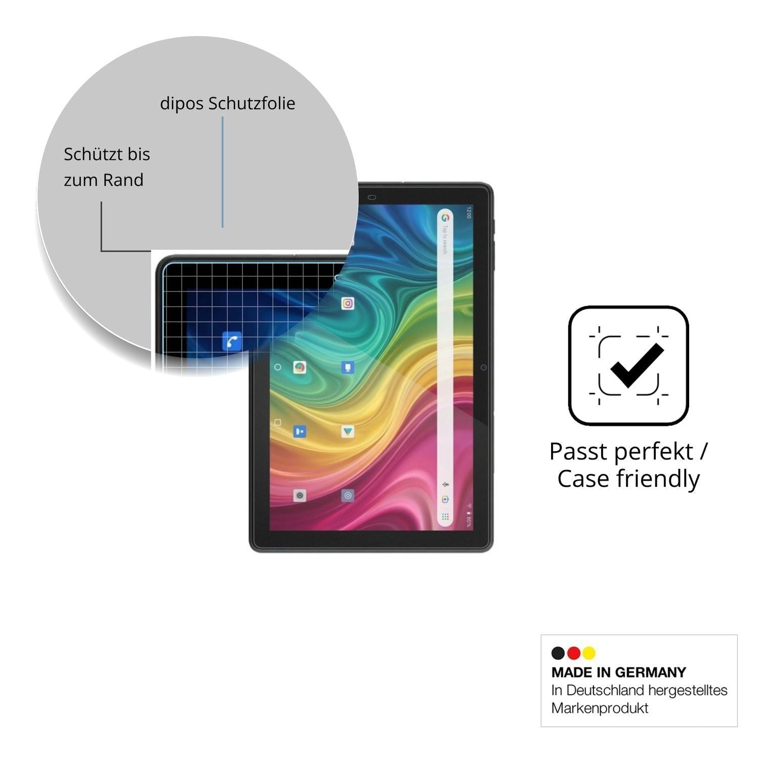 2x 9H Schutzfolie matt für Archos T101 HD2 4G Panz (6)