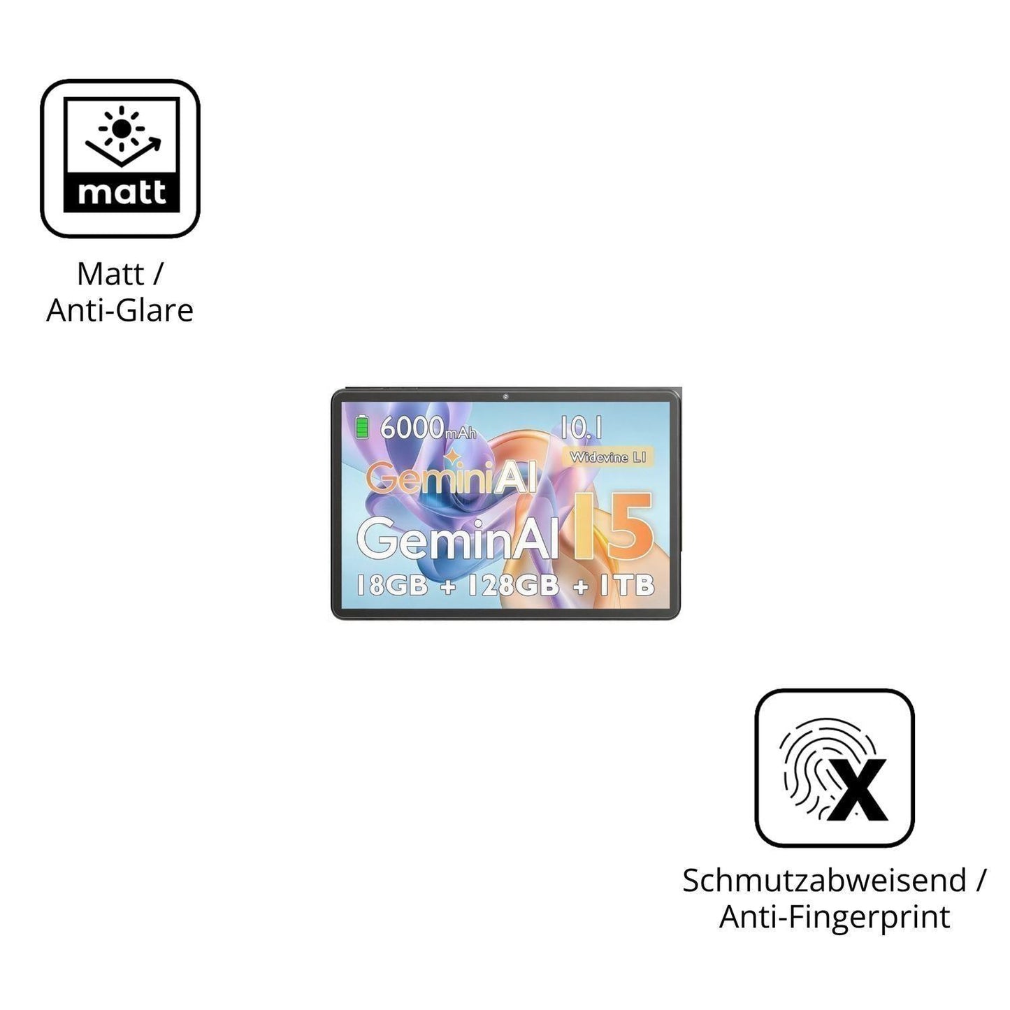 2x Schutzfolie matt für UBDXBD Z-50G Display-Schut (5)
