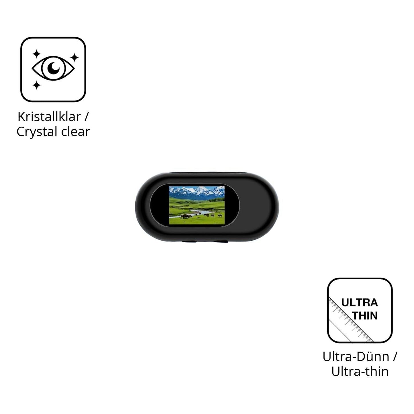 4x Schutzfolie klar für TANGMI M10 Mini Action Cam (5)