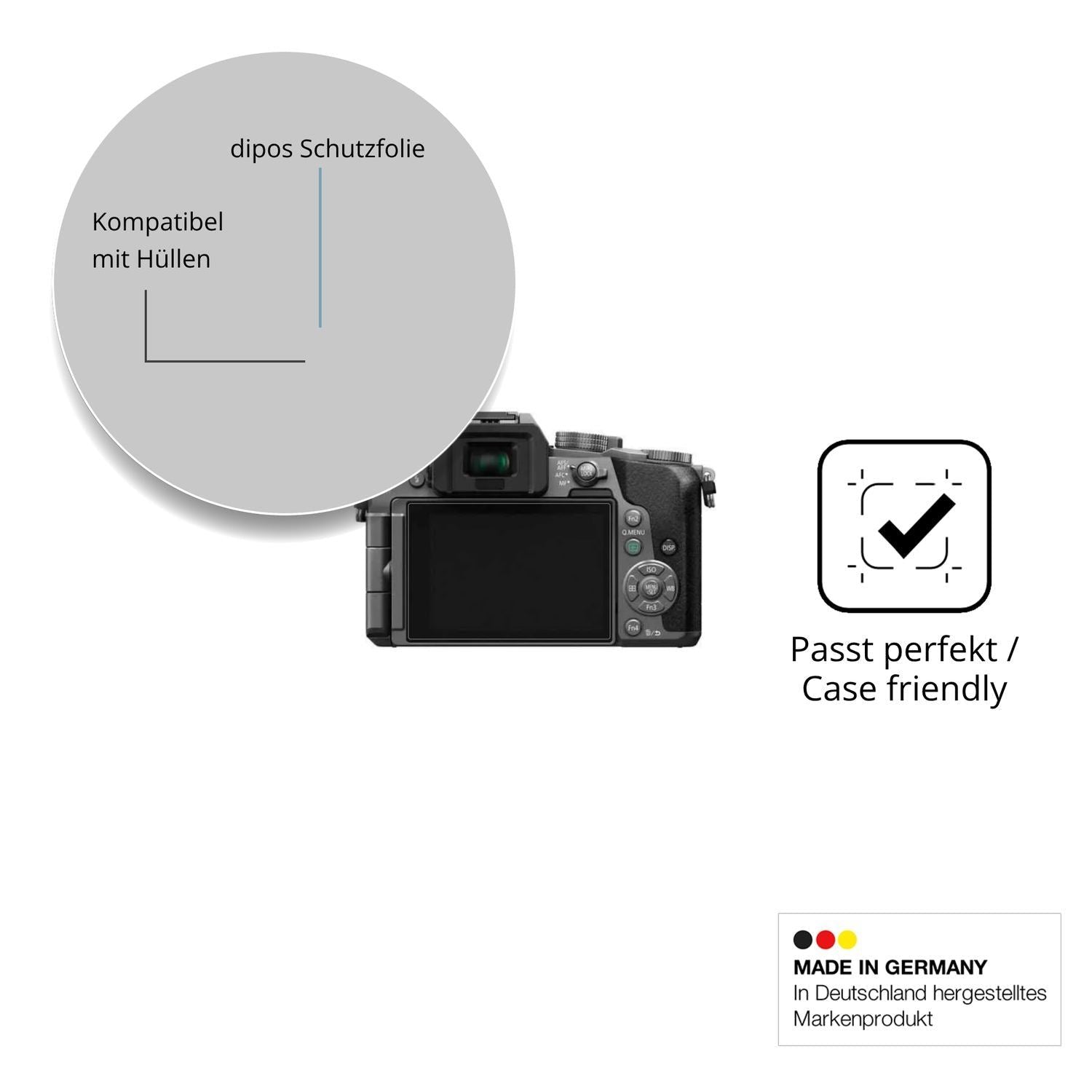 4x Schutzfolie klar für Panasonic DMC-G7 Display-S (6)