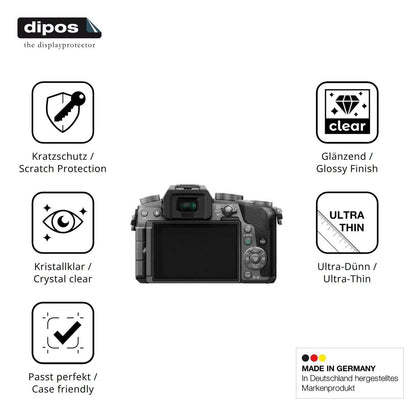 4x Schutzfolie klar für Panasonic DMC-G7 Display-S (7)