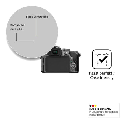 4x Schutzfolie matt für Panasonic DMC-G7 Display-S (6)