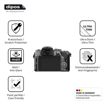 4x Schutzfolie matt für Panasonic DMC-G7 Display-S (7)
