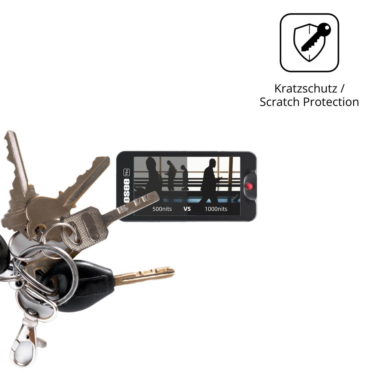 4x Schutzfolie matt für Osee T5 Plus Display-Schut (4)