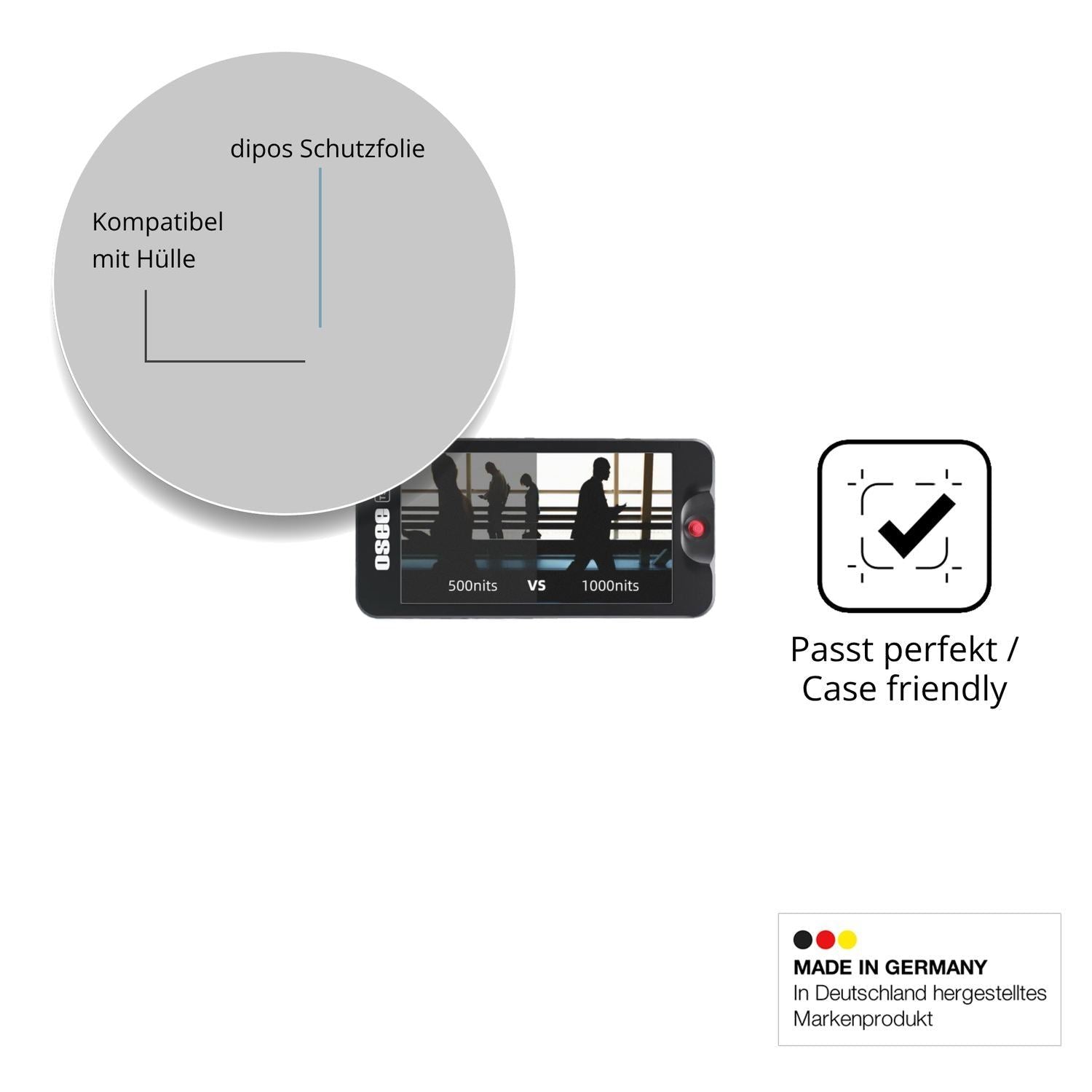 4x Schutzfolie matt für Osee T5 Plus Display-Schut (6)