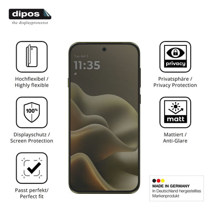 Full Cover Privacy Blickschutzfolie für Motorola E (5)