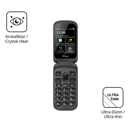 4x Schutzfolie klar für TTfone TT970 Display-Schut (5)