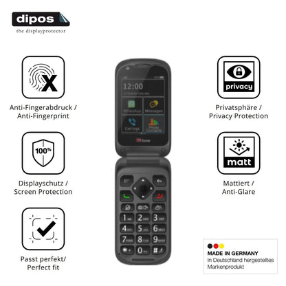 Blickschutzfolie für TTfone TT970 matt Schutzfolie (5)
