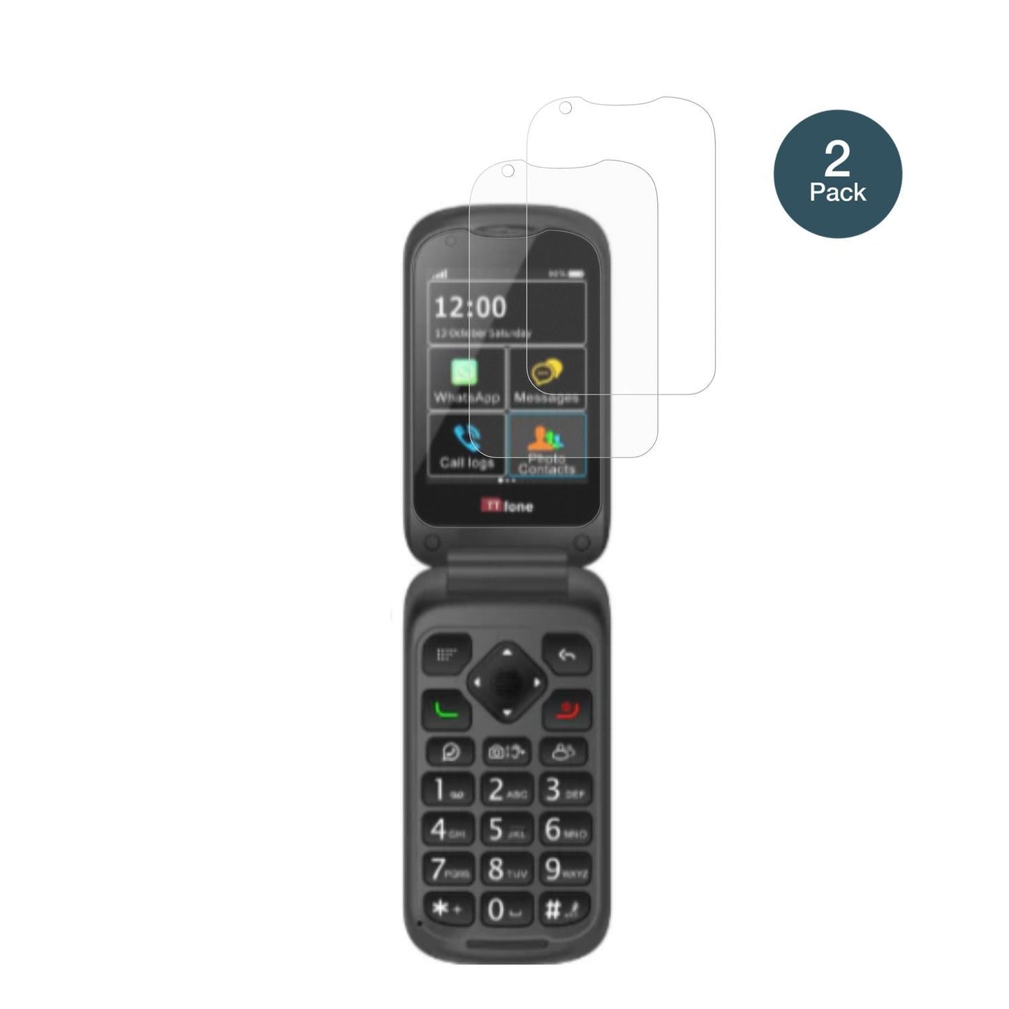 2x 9H Schutzfolie matt für TTfone TT970 Panzerfoli (2)