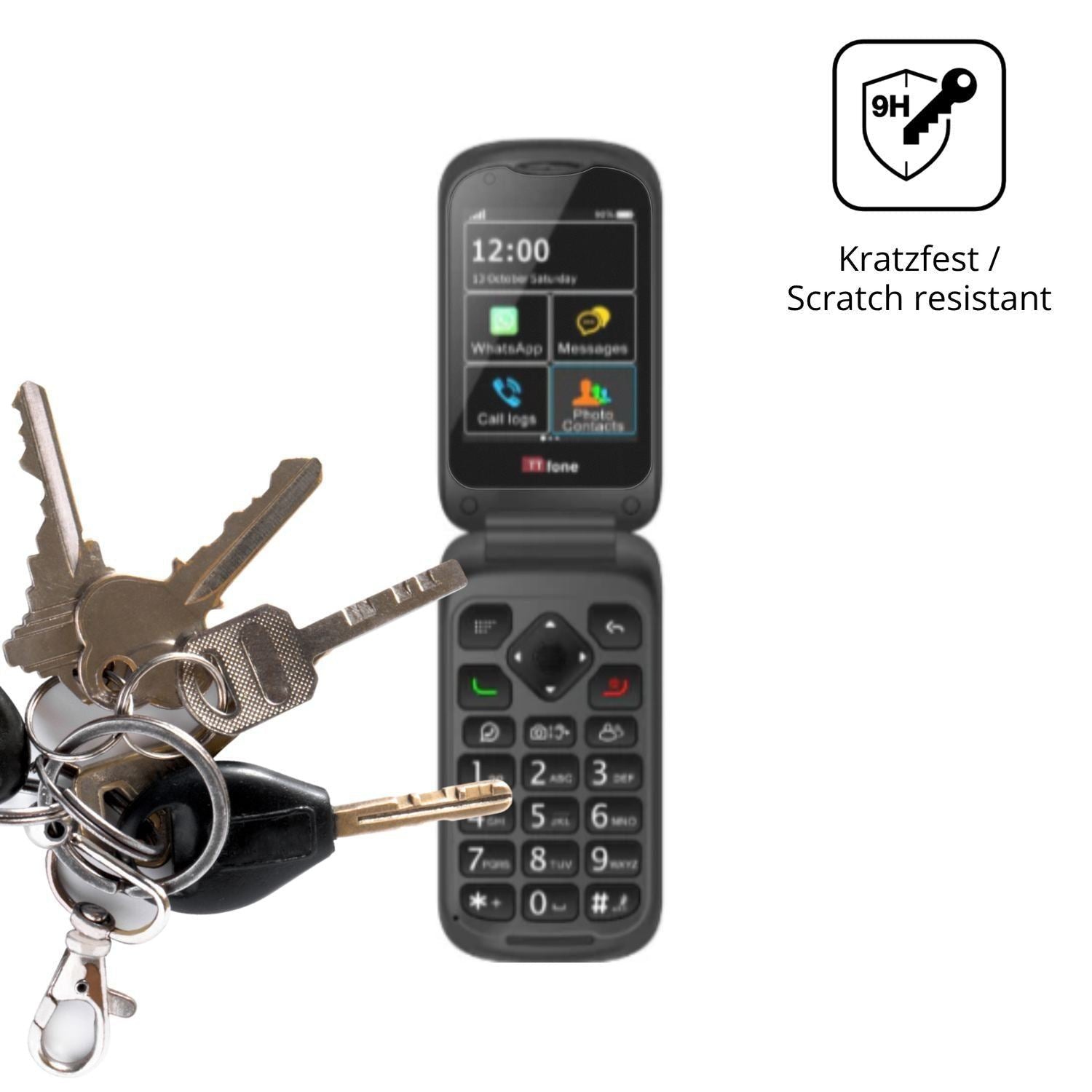 2x 9H Schutzfolie matt für TTfone TT970 Panzerfoli (3)