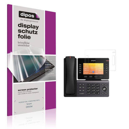 4x Schutzfolie klar für Snom D892M Display-Schutzf (1)