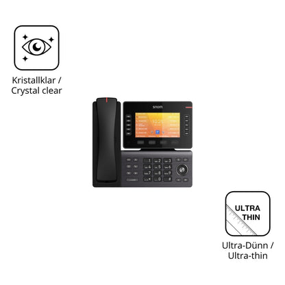 4x Schutzfolie klar für Snom D892M Display-Schutzf (5)