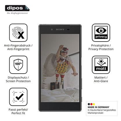 Blickschutzfolie für Sony Xperia Z-5 matt Schutzfo (5)