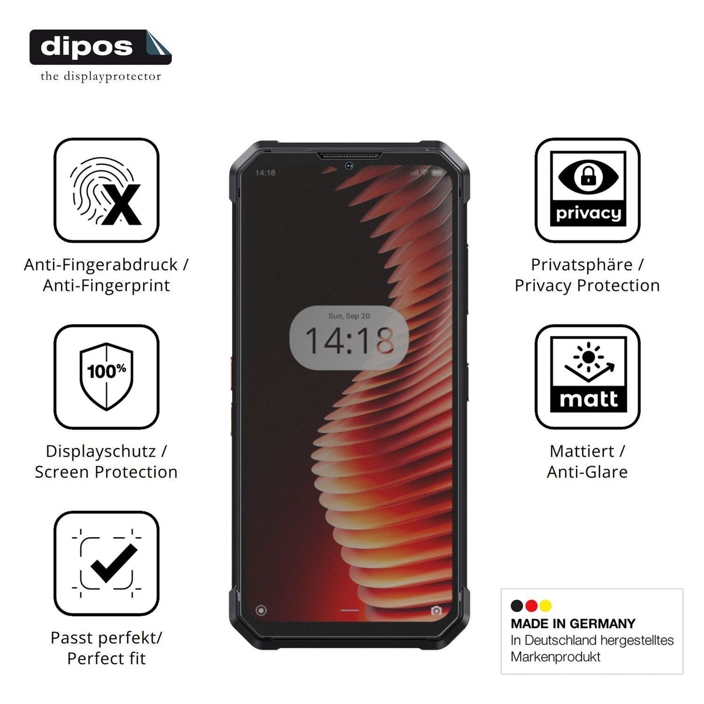 Blickschutzfolie für iHunt Titan Music P22000 Ultr (5)