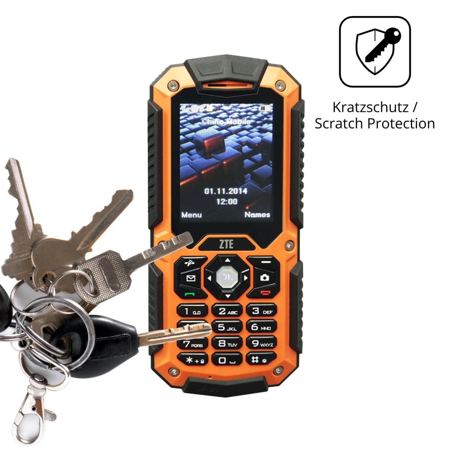 4x Schutzfolie klar für ZTE R28 Display-Schutzfoli (4)