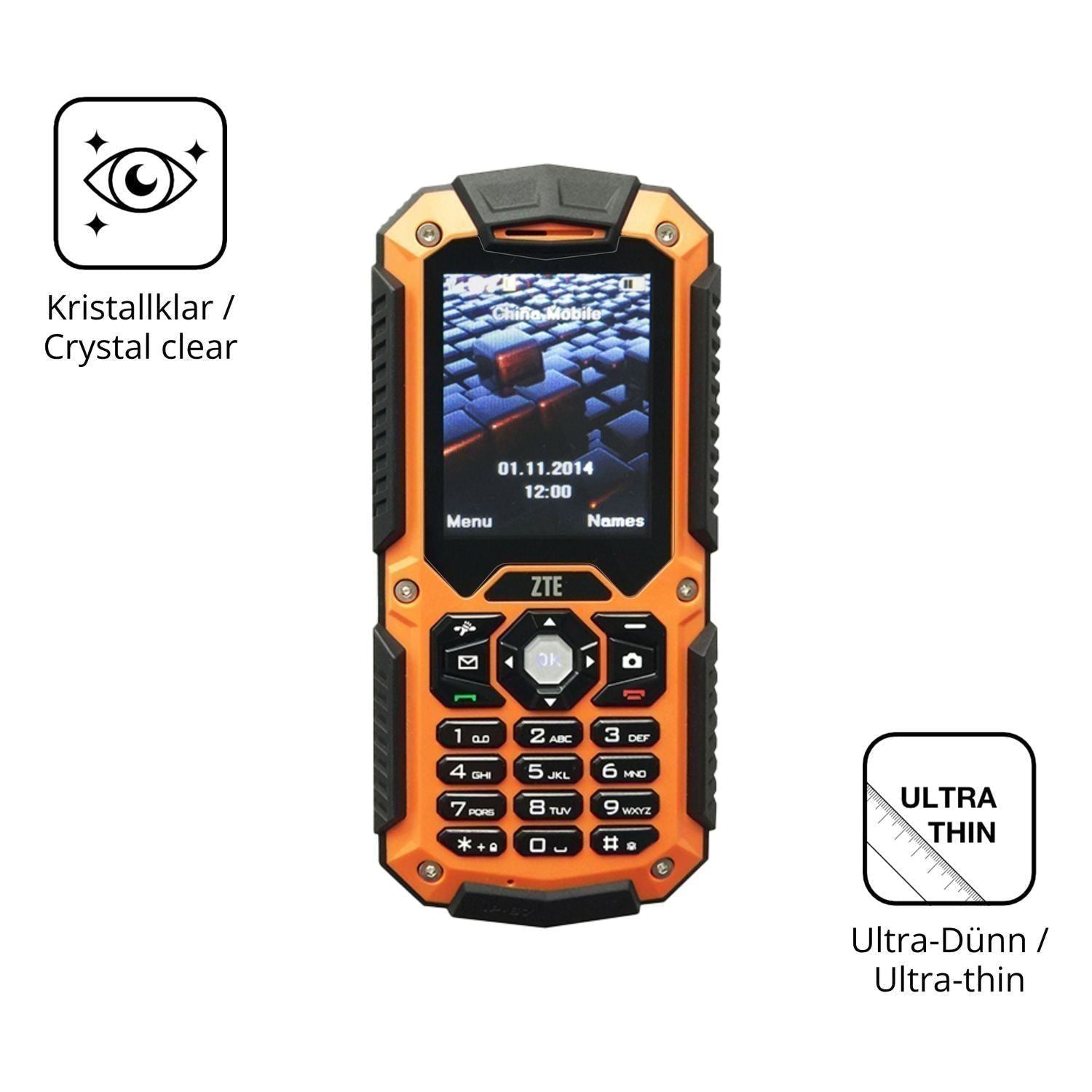4x Schutzfolie klar für ZTE R28 Display-Schutzfoli (5)