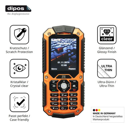 4x Schutzfolie klar für ZTE R28 Display-Schutzfoli (7)