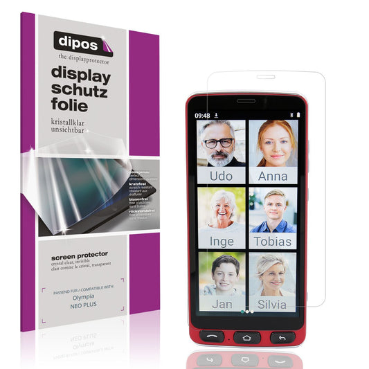 4x Schutzfolie klar für Olympia NEO PLUS Display-S (1)