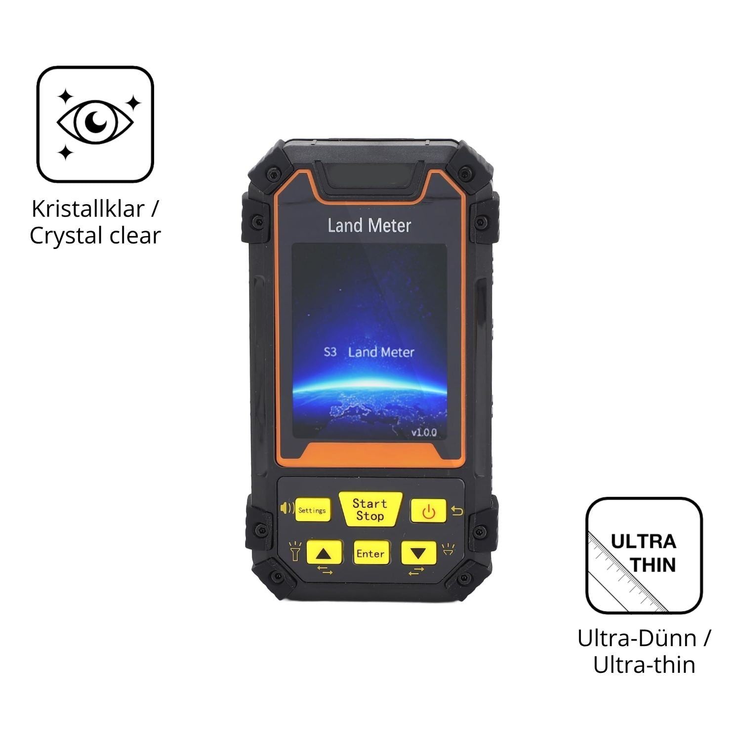 4x Schutzfolie klar für Fockety S3 GPS-Landmessger (5)