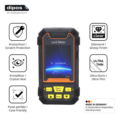 4x Schutzfolie klar für Fockety S3 GPS-Landmessger (7)