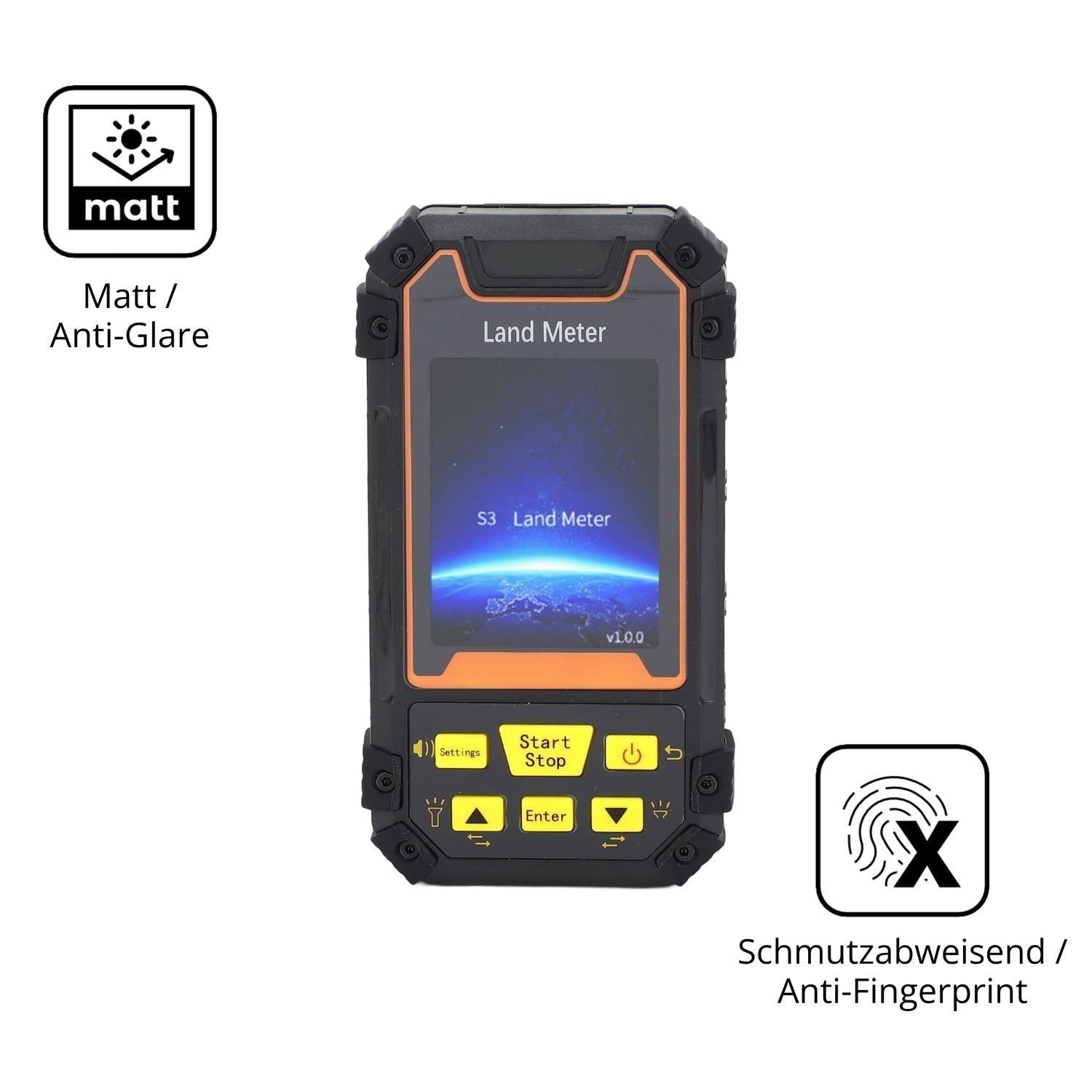 4x Schutzfolie matt für Fockety S3 GPS-Landmessger (5)