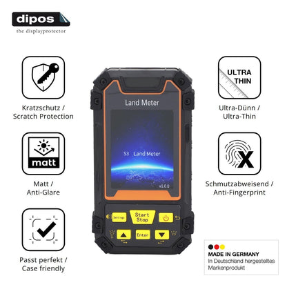 4x Schutzfolie matt für Fockety S3 GPS-Landmessger (7)