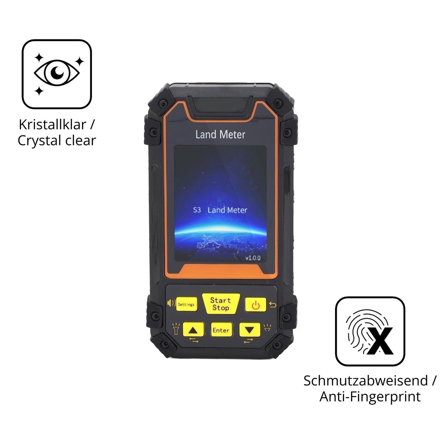 2x 9H Schutzfolie für Fockety S3 GPS-Landmessgerät (5)