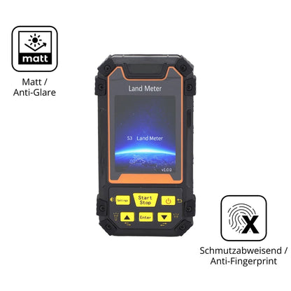 2x 9H Schutzfolie matt für Fockety S3 GPS-Landmess (5)