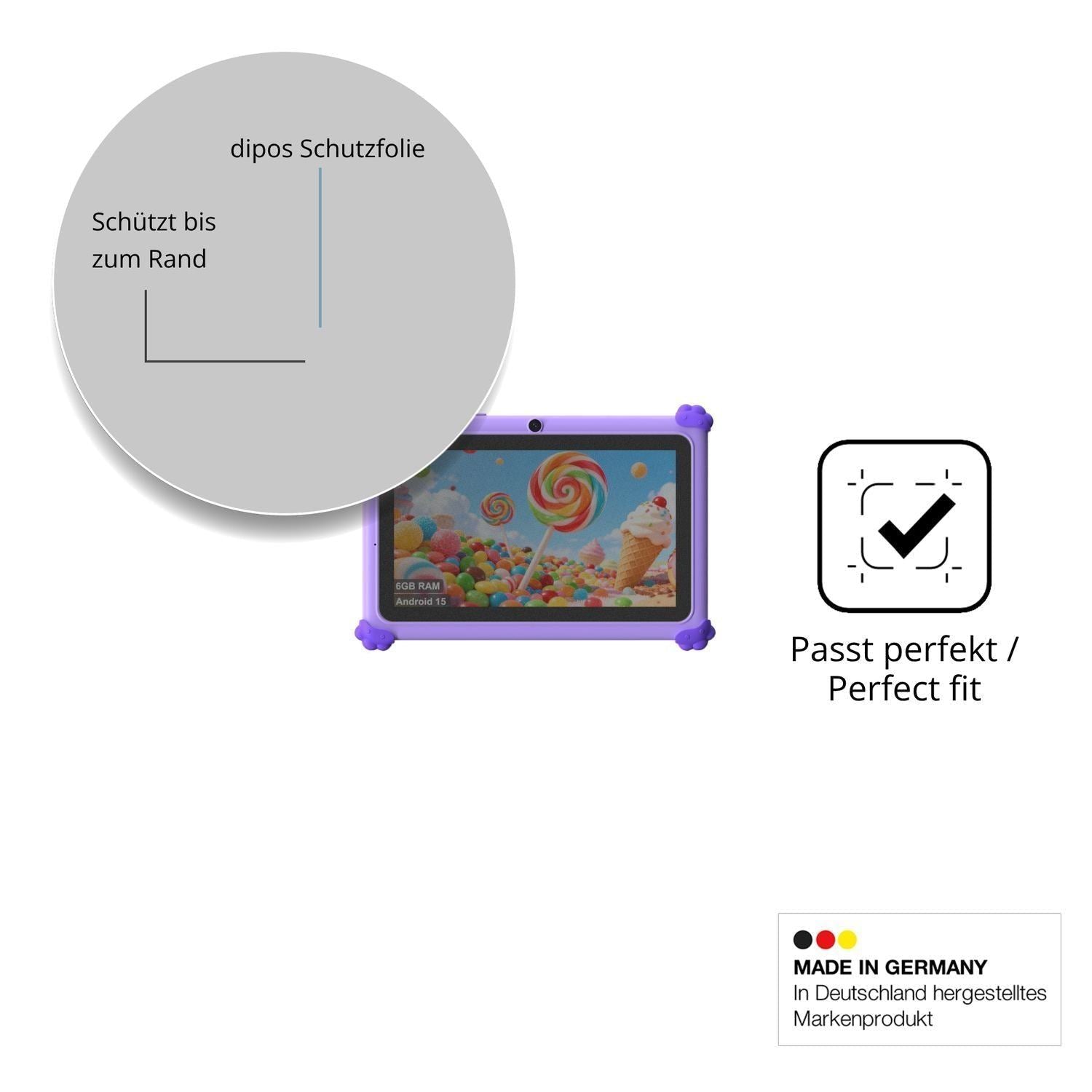 Blickschutzfolie für Ascrecem KIDS710 7 Zoll matt  (4)
