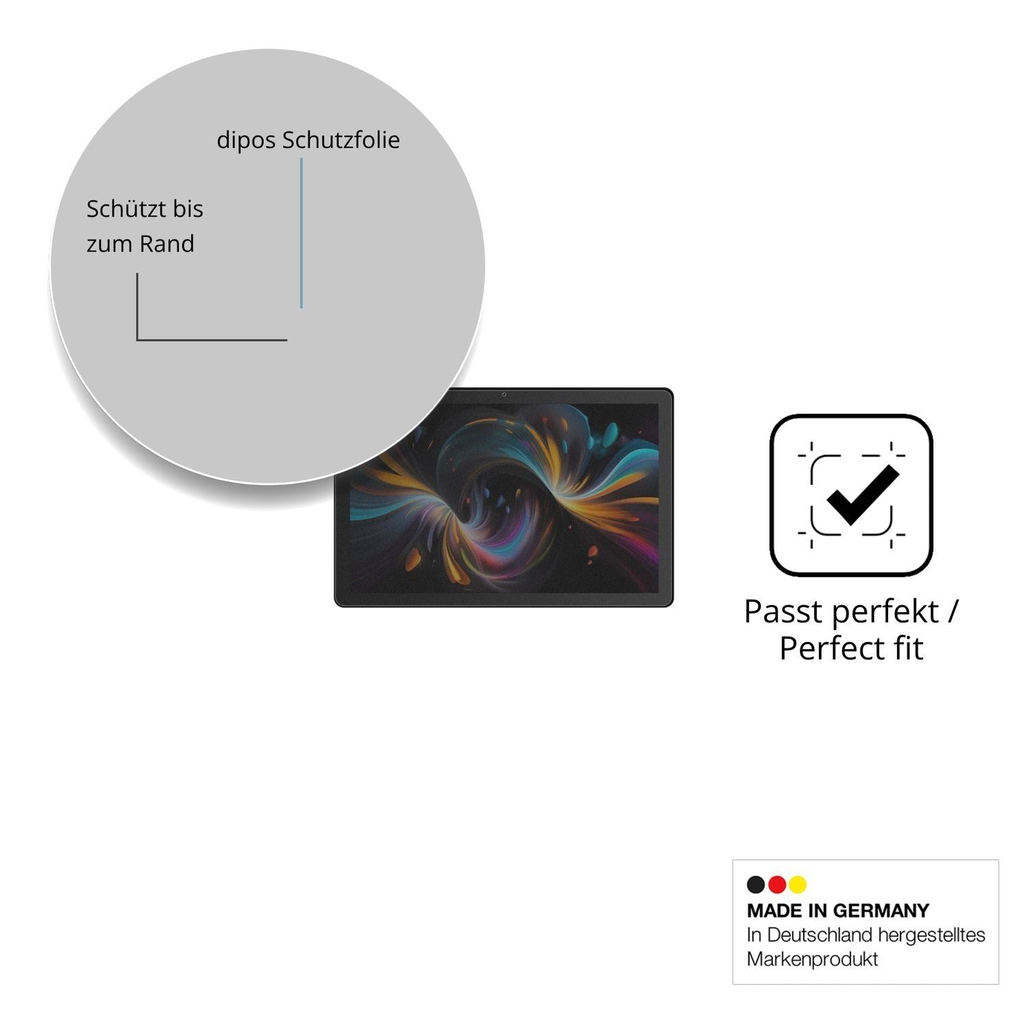 Blickschutzfolie für Wqplo G13 matt Schutzfolie Pr (4)